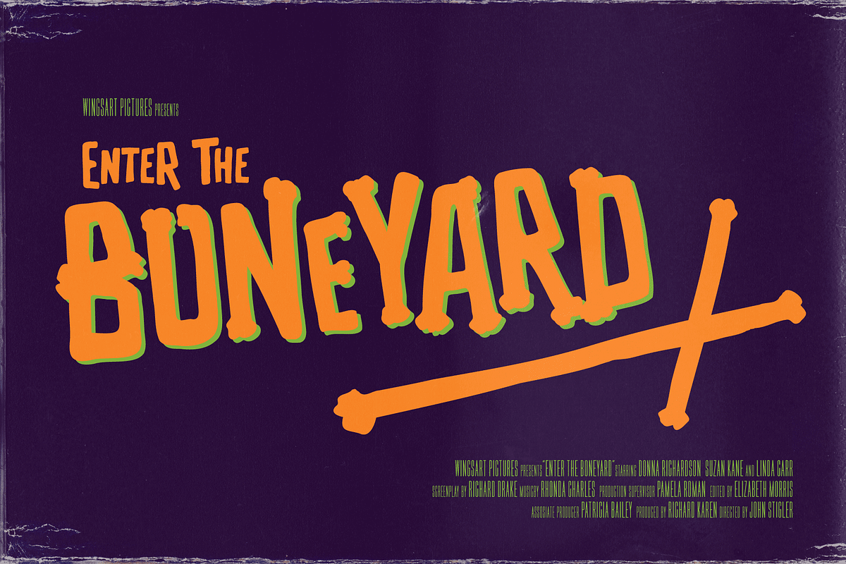 Them Bones: A Novelty Halloween Font, a Font by Wingsart Studio (Photo 16 of 16)