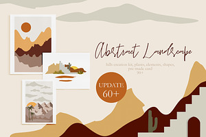 Abstract Landscape Creation Kit, a Texture Illustration by Alisha Gronska
