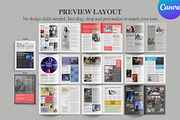 Monthly Newsletter Template Canva, a Magazine Template by Oshin Design (Thumbnail 6 of 8)