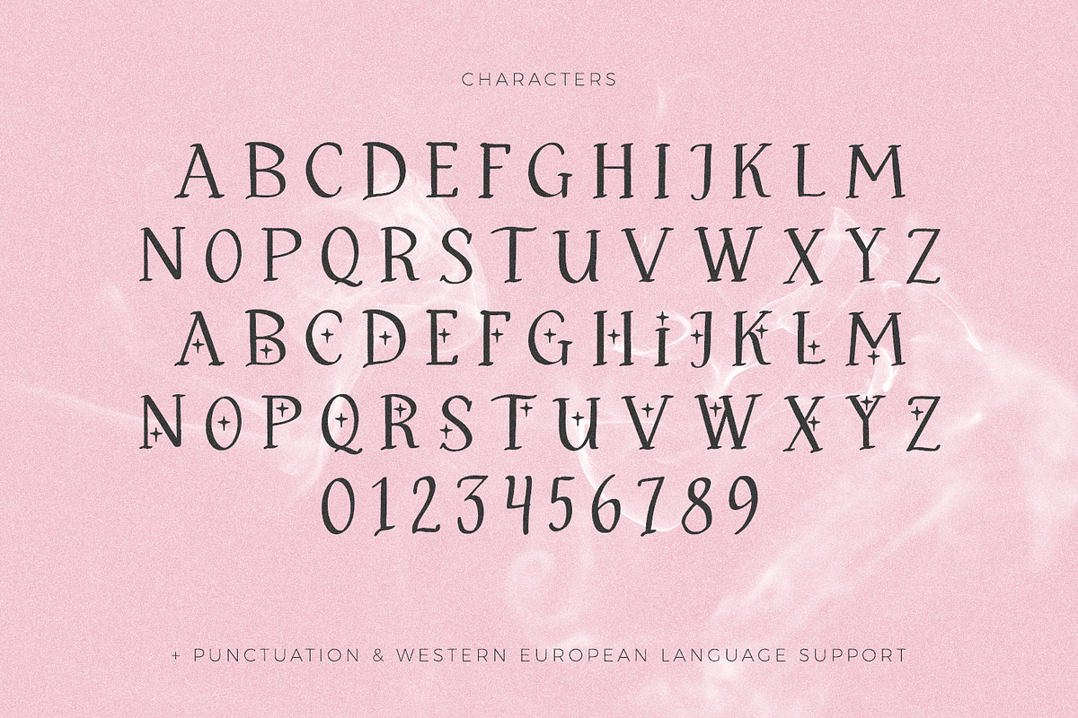 Ritual House Serif Font with Stars, a Handwritten Font by Beck McCormick (Photo 10 of 10)