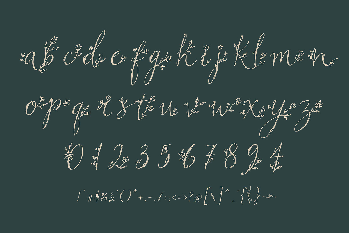 WindeRums - Rustic Floral Script, a Script Font by HypeWorksCo (Photo 15 of 15)