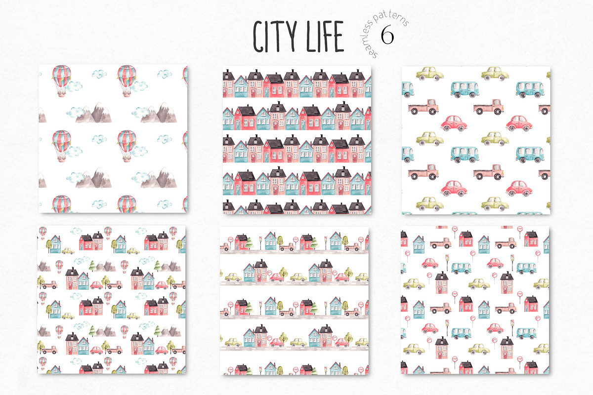 Cute City Life Clipart, an Illustration by YuliyaArtGarden (Photo 7 of 9)