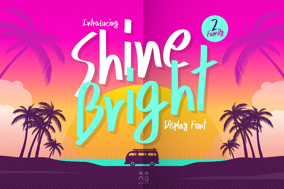 Shine Bright Font, a Handwritten Font by KengGraphic (Photo 1 of 7)