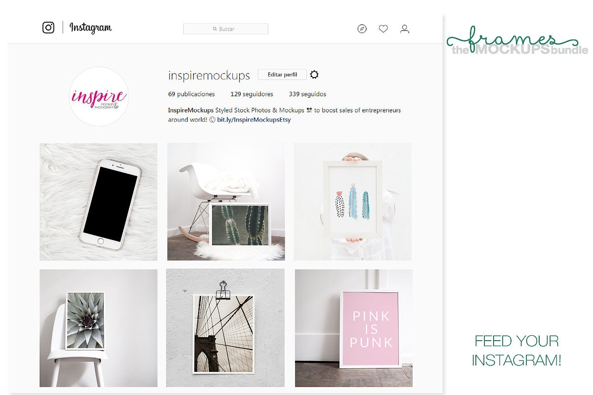 Nordic Frame Mockup Bundle JPG+PSD, a Print Template by Inspire Mockups (Photo 3 of 5)