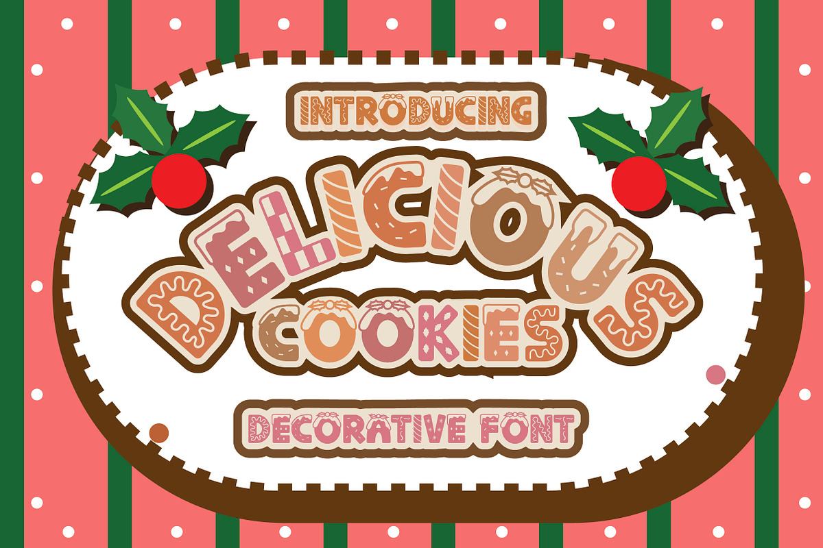 Delicious Cookies, a Sans Serif Font by caocastudio (Photo 1 of 3)