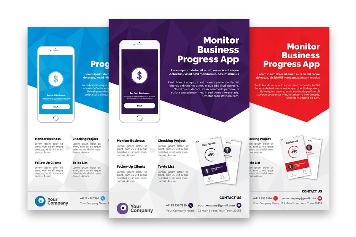 Mobile App Flyer, a Flyer Template by kecikreative (Photo 2 of 4)