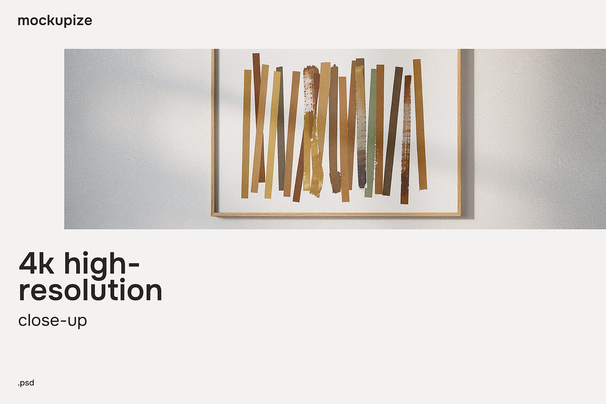 5x7 Horizontal Frame Mockup Wall Art, a Household Mockup by mockupize (Photo 4 of 7)