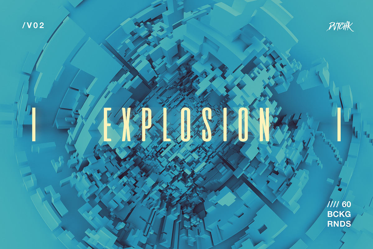 Explosion | 3D Backgrounds V02, a Background Graphic by dvtchk (Photo 1 of 8)