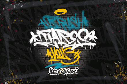 Brush graffiti flares Procreate vol3
