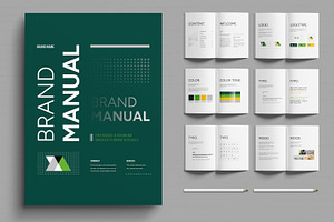 Brand Manual Guideline Template, a Brochure Template by MightyDesign