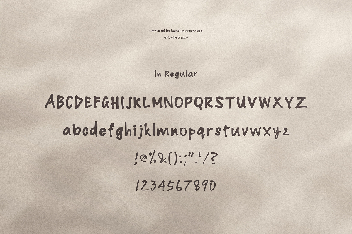 To Live and Write - Handwritten Font, a Handwritten Font by slowlivecreate (Photo 5 of 7)