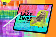 Lazy Lines Procreate Texture Pack, a Brush Add-On by Dimas Rizki Pratama (Thumbnail 8 of 8)