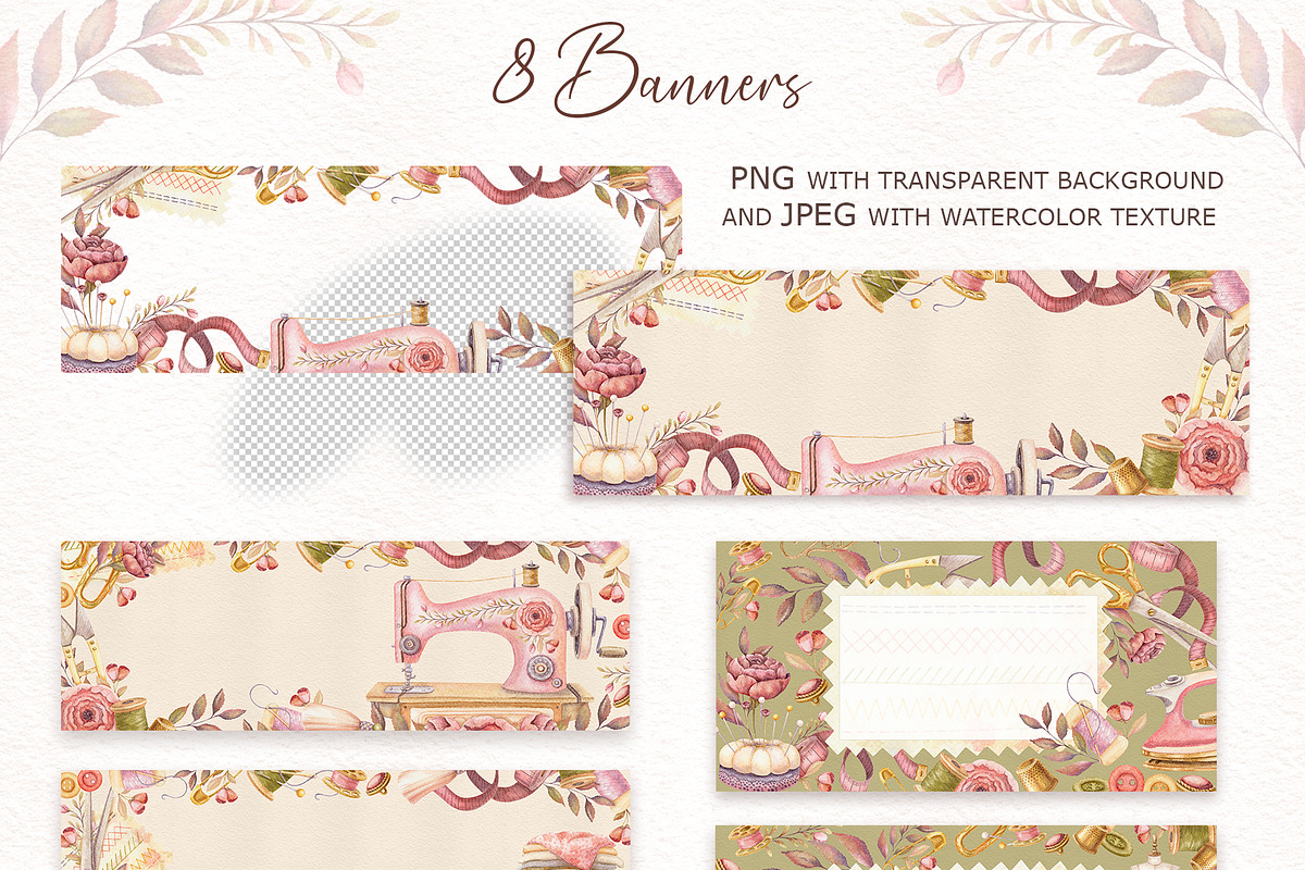 Watercolor Sewing Collection, an Illustration by Nadya Saen Art (Photo 11 of 12)