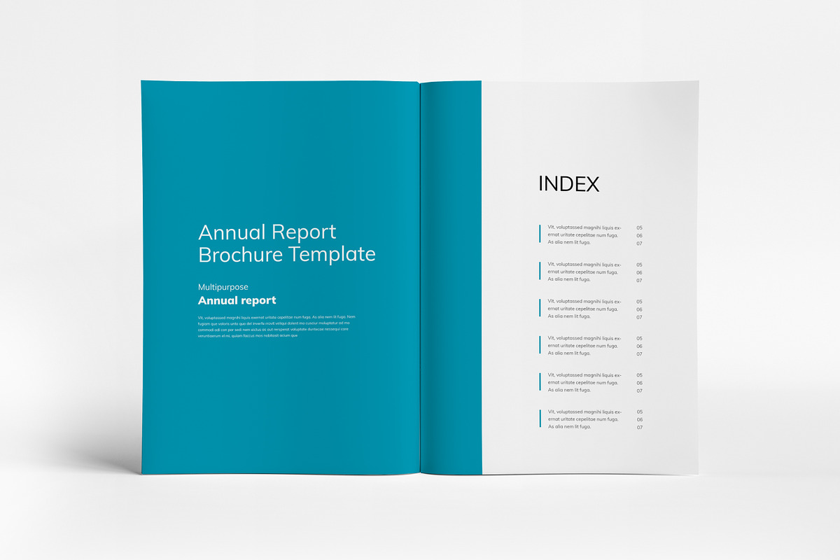 Annual Report Template I Canva, a Brochure Template by PixWork (Photo 2 of 9)