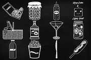 Chalk Savory Food Doodles Clip Art, a Food Illustration by FrankiesDaughtersDesign (Thumbnail 2 of 6)