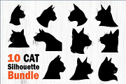 Cat Silhouette Vector Bundle, an Object Graphic by BIPLOB EXPERT (Thumbnail 1 of 11)