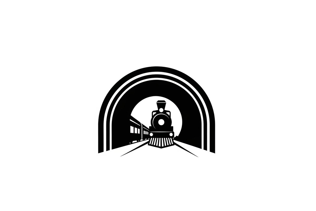 Train Tunnel Silhouette Bundle, a Graphic by hafijul (Photo 3 of 15)
