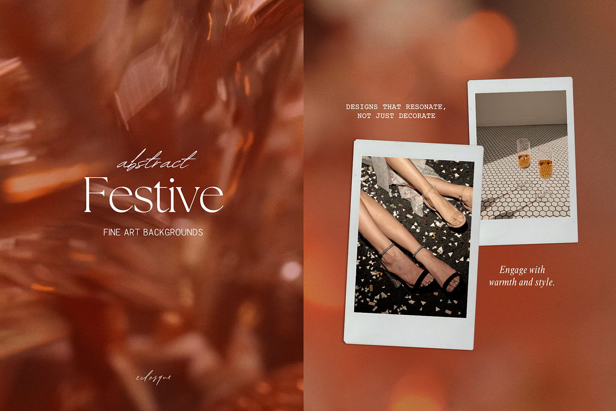 Warm Abstract Christmas Backgrounds, a Background Graphic by eclosque (Photo 17 of 34)
