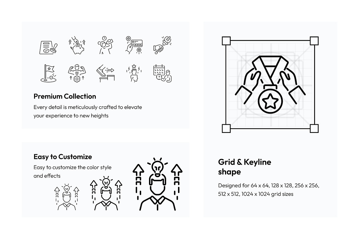 Milestone and Goals Icon Set, an Outline Icon by Prosymbols (Photo 3 of 5)
