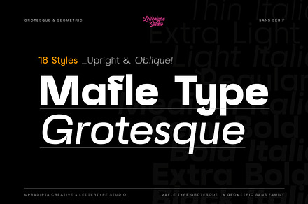 Mafle Type Grotesque Sans Family