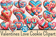 Valentine's Love Cookie Clipart Bun, an Illustration by SVGArt (Thumbnail 9 of 9)