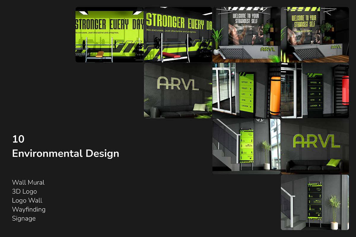 Branding Set Bundle at Gym Studio, a Mockup by Arvalamockup (Photo 6 of 11)