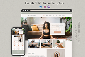 Health & Wellness Website Template