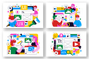 10 Ui Ux Design Vector Illustration, a Technology Illustration by denayunebgt (Thumbnail 3 of 4)