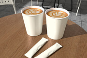 Coffee Paper Cup Mockup, a Cups & Container Mockup by Bartama Graphic (Thumbnail 4 of 4)