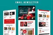 Christmas Email Newsletter Template, a Websites & App Template by MightyDesign (Thumbnail 1 of 8)
