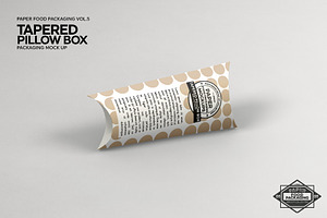 Tapered Pillow Box Packaging Mockup