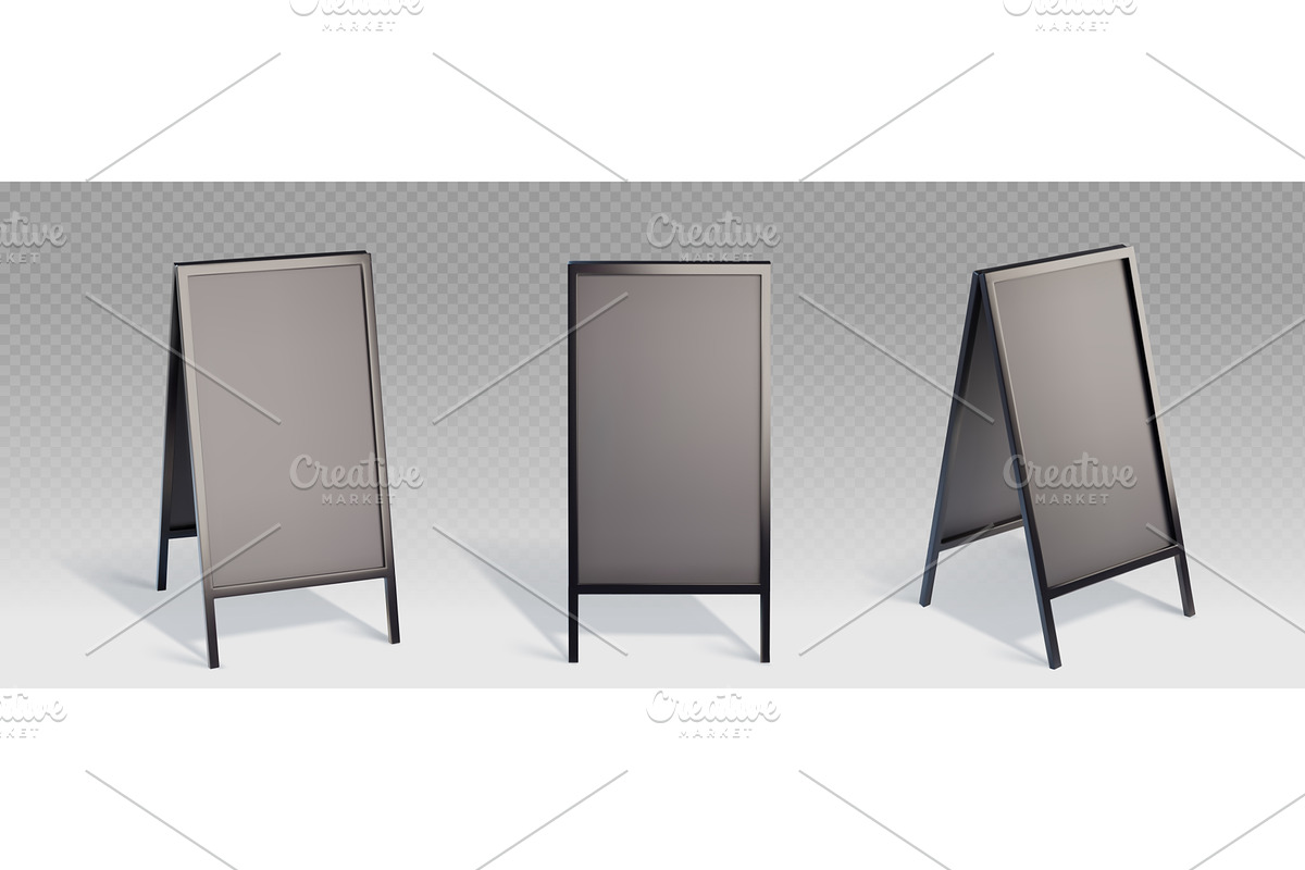 Advertising easel stand, sign board, an Object Illustration by art PVP - market