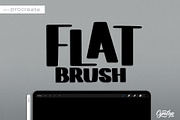Procreate Brush : Flat Brush, a Brush Add-On by Cynlop Ink (Thumbnail 1 of 6)