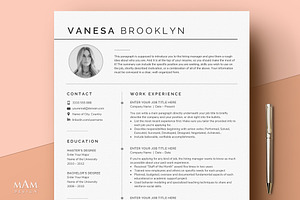 Headshot Resume Template