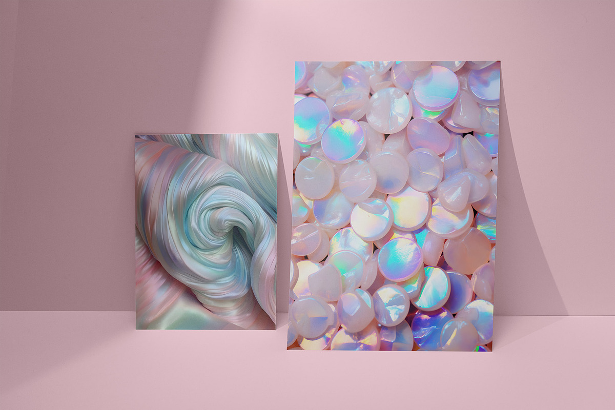 Mermaidcore iridescence textures, a Background Graphic by SunnyAfternoons (Photo 5 of 6)
