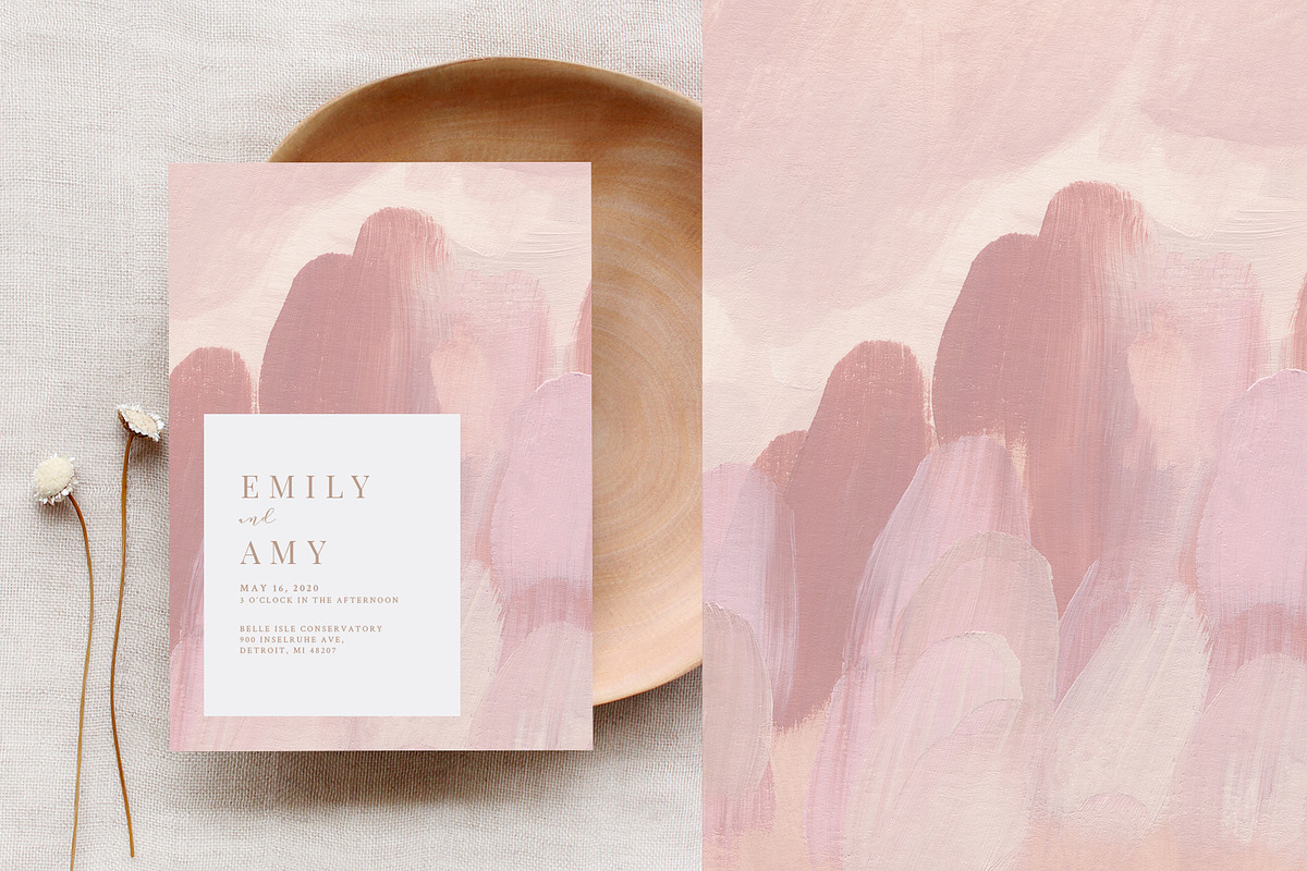 September Blush Abstract Backgrounds, a Texture Graphic by Basia Stryjecka (Photo 11 of 18)