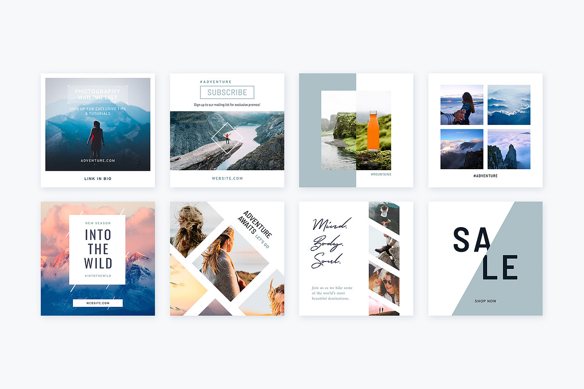Instagram Posts Mountains | CANVA, a Social Media Template by Poego Social (Photo 6 of 8)