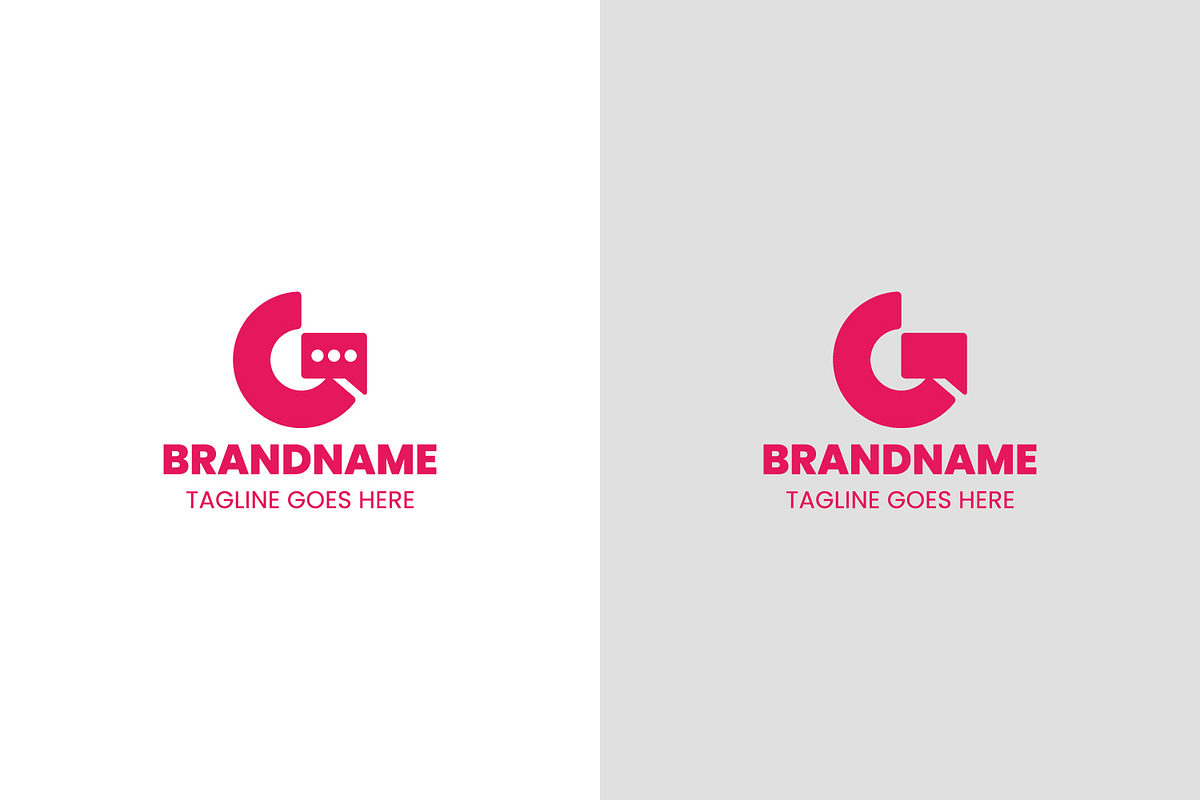 Letter G Chat Modern Logo, a Branding & Logo Template by Pray Art Design Studio