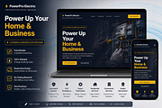 Electrician Website Template, a HTML Template by DigitalsDesigns (Thumbnail 1 of 5)