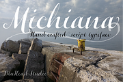 Michiana Pro, a Script Font by BluHead Studio (Thumbnail 1 of 9)