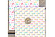 Unicorn Digital Papers & Clipart, a Pattern Graphic by JennyL Designs (Thumbnail 6 of 6)