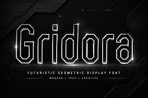 Gridora, a Slab Serif Font by Wow Magic