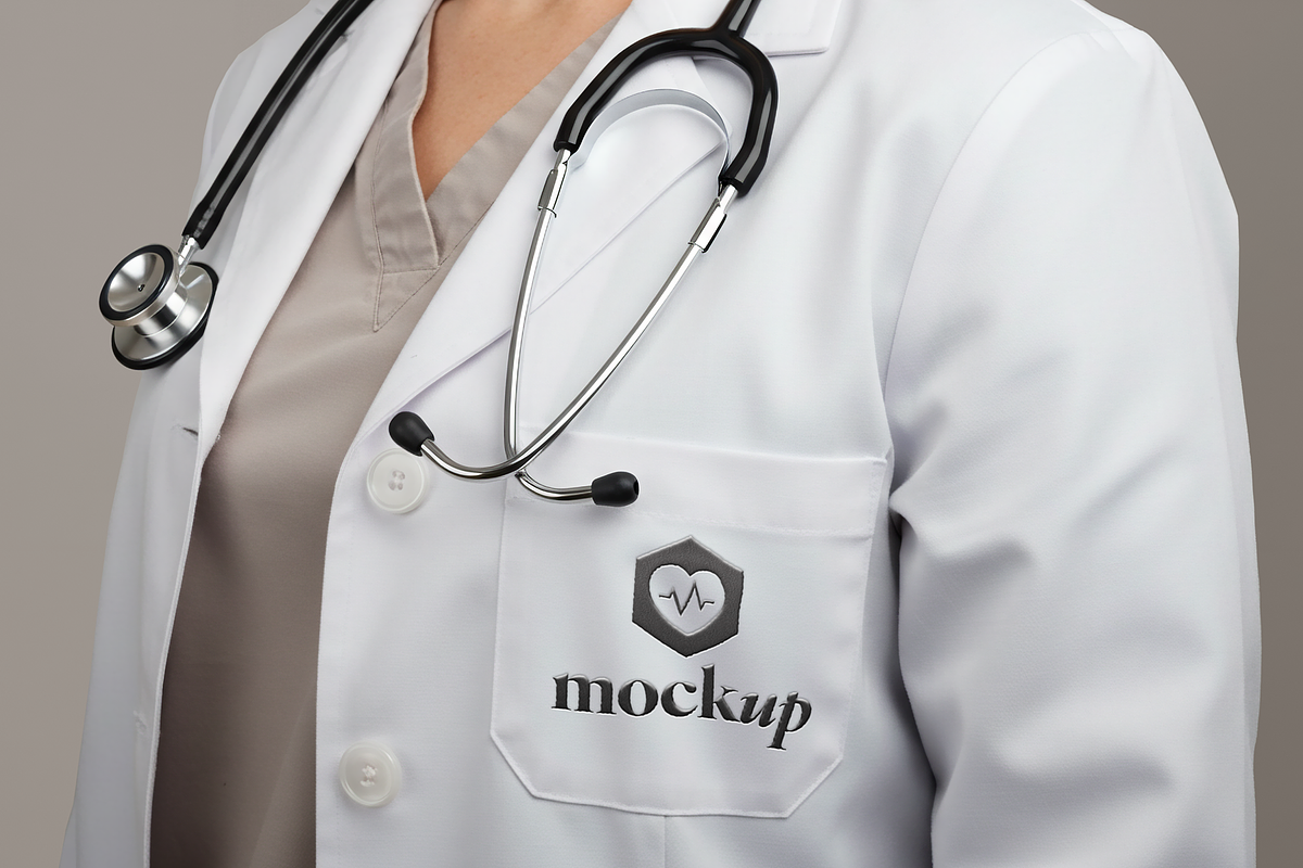 Medical Lab Coat Mockup PSD, an Apparel Mockup by Julia Anderi - Studio (Photo 2 of 2)