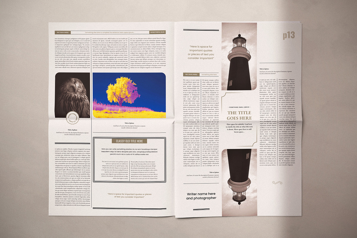 The NeoSpaper Indesign Template, a Print Template by Luuqas Design (Photo 8 of 10)