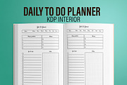 Daily To-Do Planner KDP Interior, a Templates & Theme by MatiArtShop (Thumbnail 1 of 2)