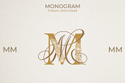 MM Wedding Monogram Logo, a Branding & Logo Template by LogoAV (Thumbnail 2 of 6)