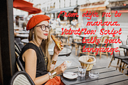 Velvetflow – Smooth Nostalgic Font, a Script Font by Creacy Studio (Thumbnail 9 of 10)