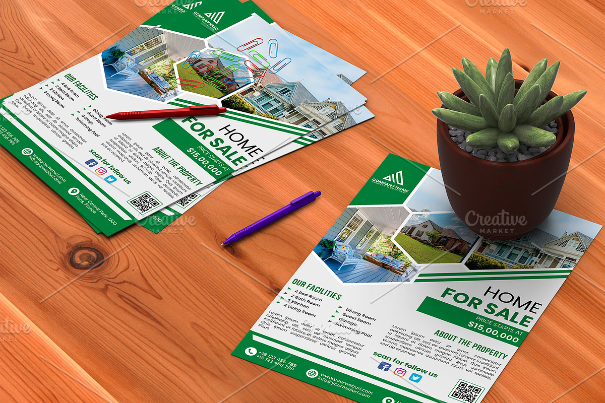 Real Estate - Creative Flyer Design, a Flyer Template by MG Graphics (Photo 6 of 6)