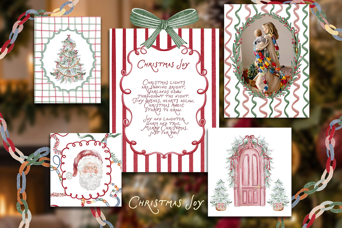 Christmas Joy Watercolor Collection, an Object Graphic by LenArt (Photo 3 of 16)