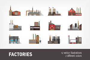 Industrial factories, plant building, a Technology Illustration by Good Studio